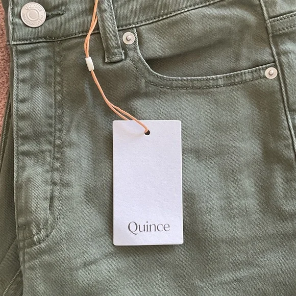 Quince loden Green Bella Straight-Leg Jeans - Picture 4 of 6